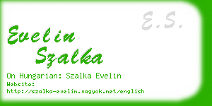 evelin szalka business card